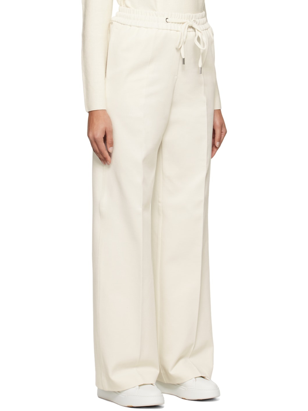 White Drawstring Trousers - 2