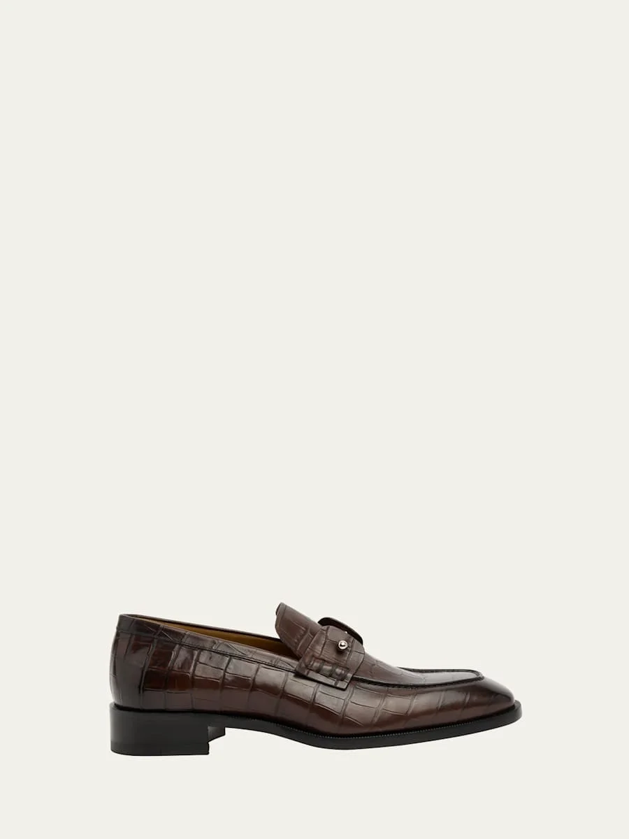 Men's Chambelimoc Croc-Effect Loafers - 1