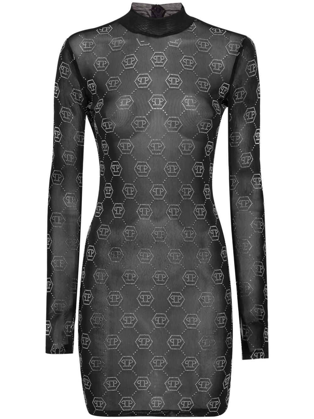 monogram tulle dress - 1