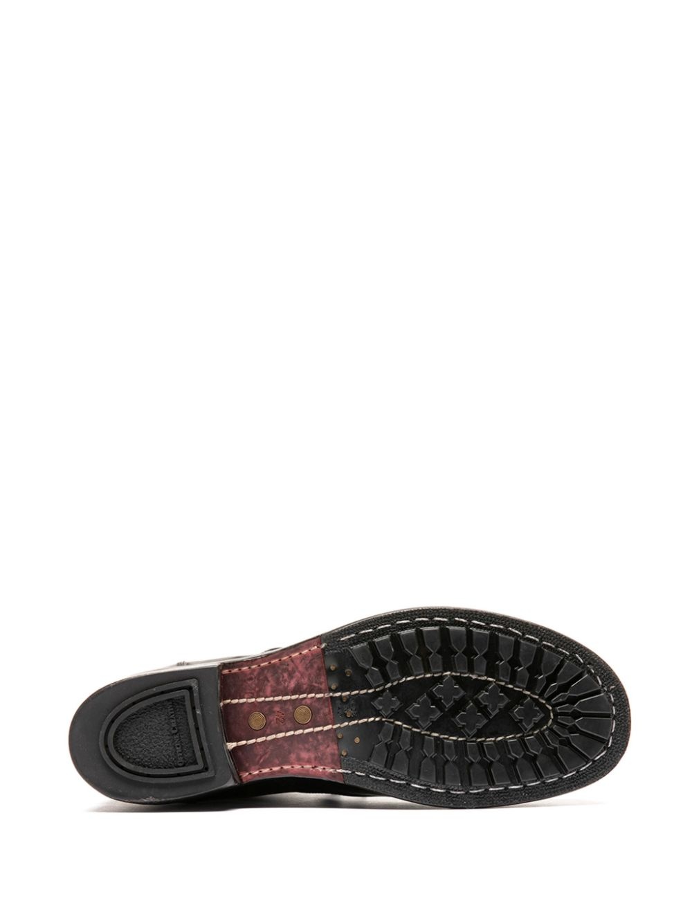 leather lace-up boots - 5
