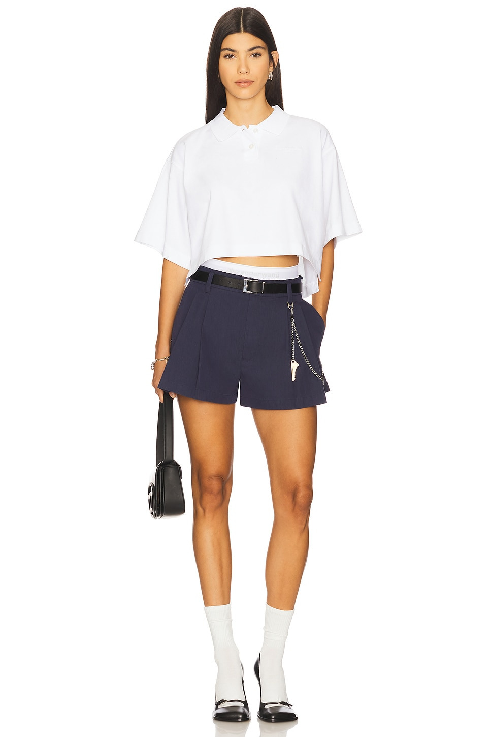 Cropped Polo T-shirt - 4