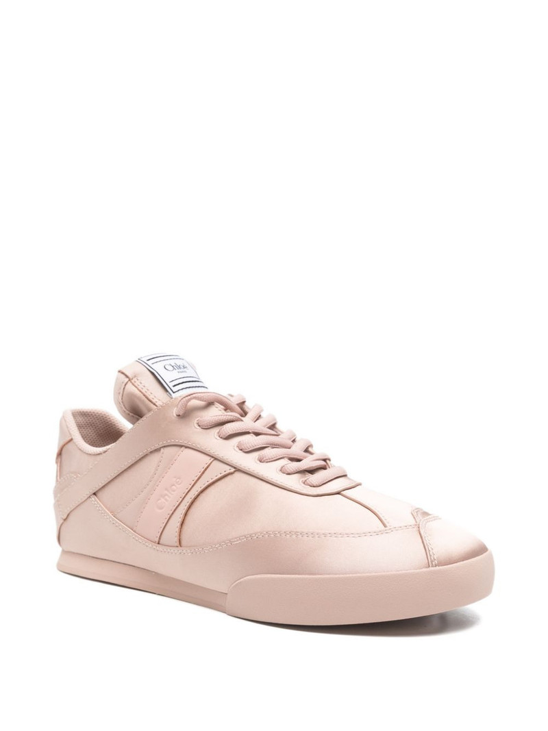 Chloé kick satin mid top trainers outlook