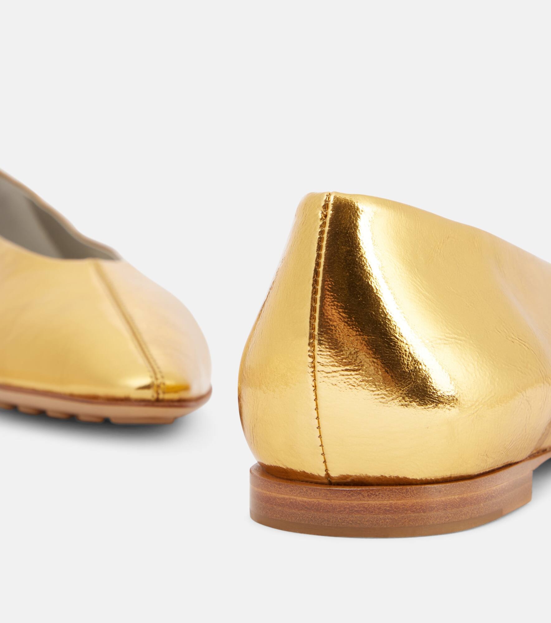 Sofia metallic leather ballet flats - 5