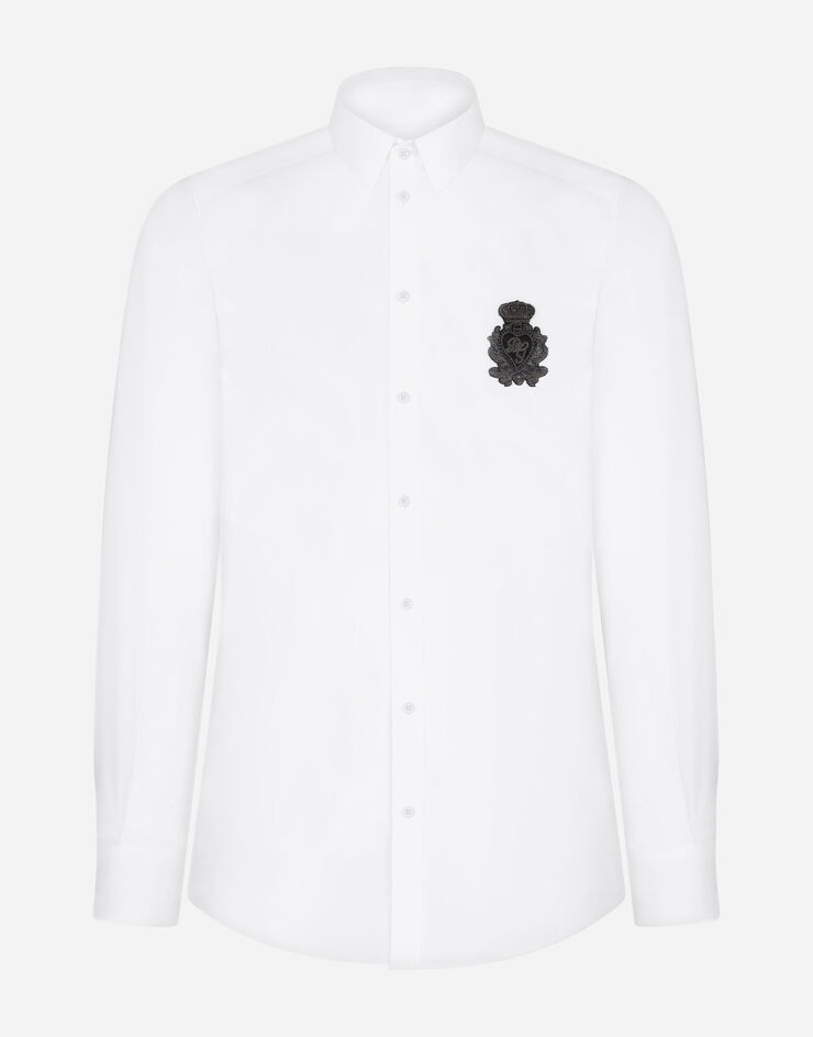 Cotton Gold-fit shirt with DG logo - 3