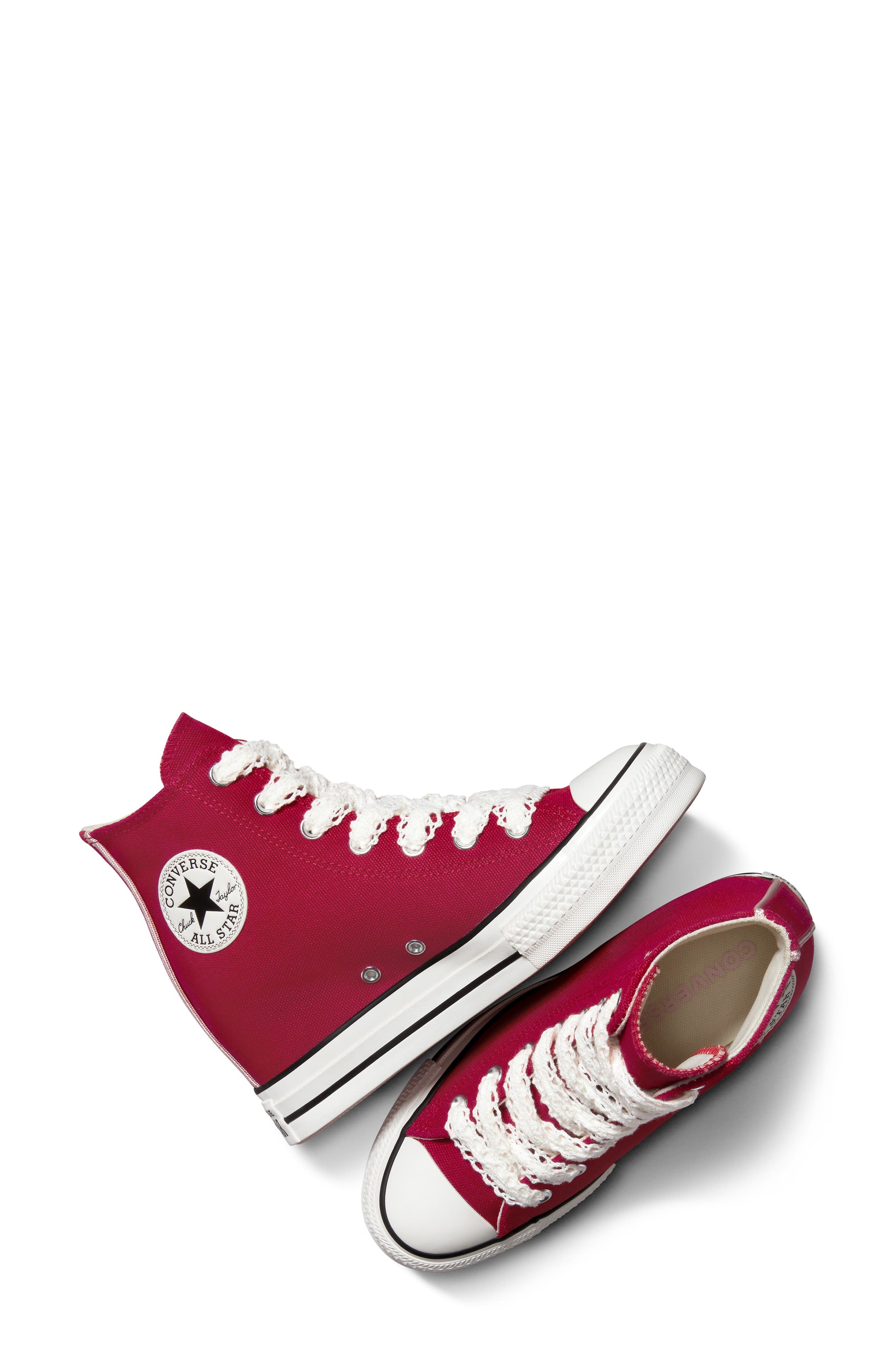 Wedge White And Red Platform Converse Converse Converse Chuck