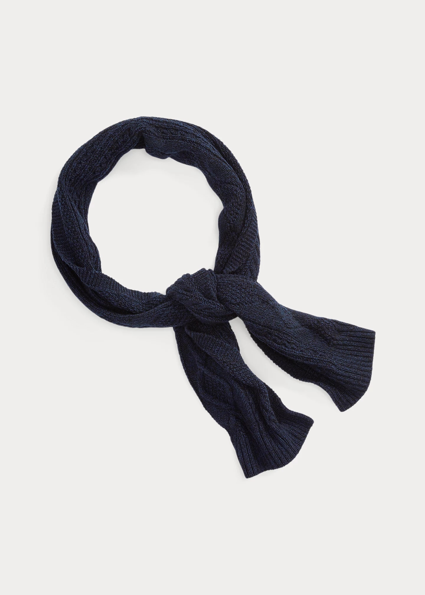 Aran-Knit Cashmere Scarf - 2