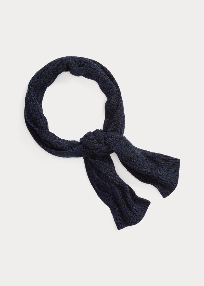 RRL by Ralph Lauren Aran-Knit Cashmere Scarf outlook