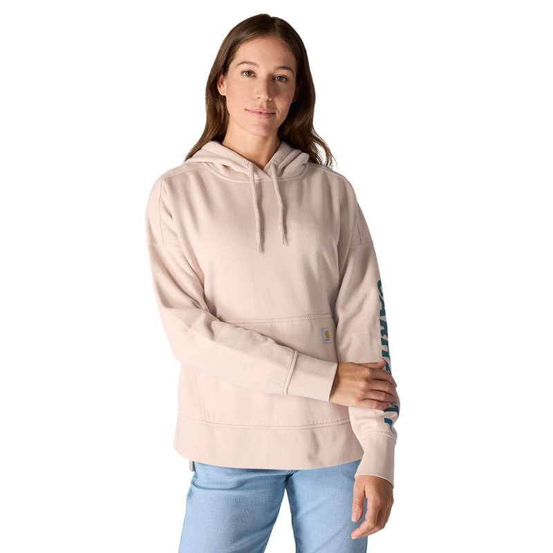 Oversized-Fit Midweight Hooded Mountain Graphic Sweatshirt 1