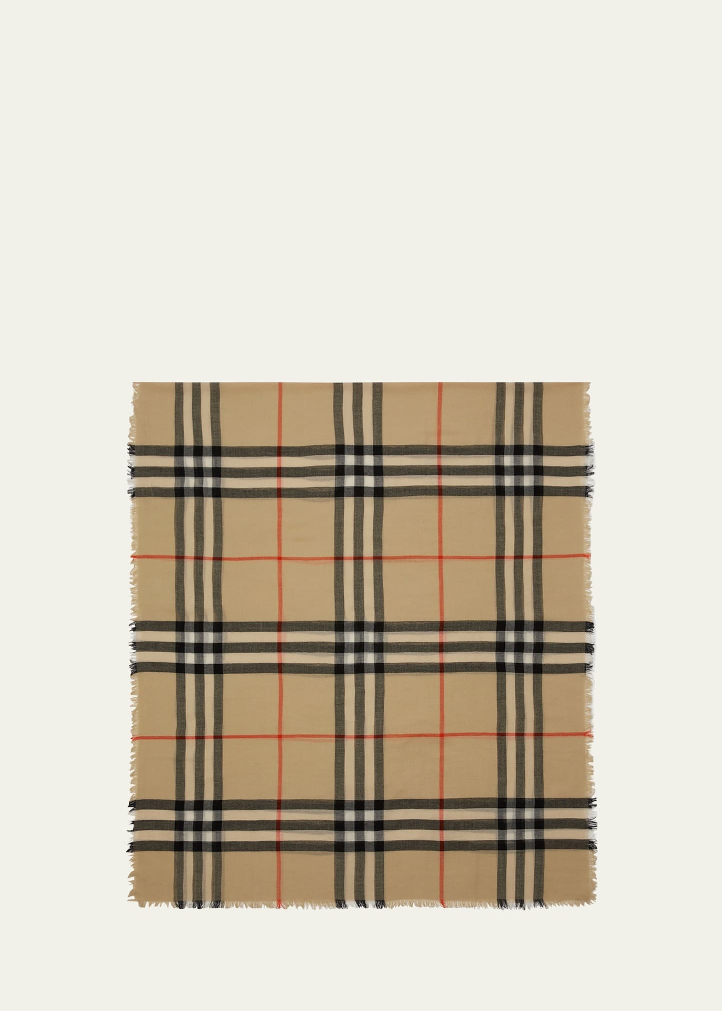 Giant Check Wool Scarf - 4