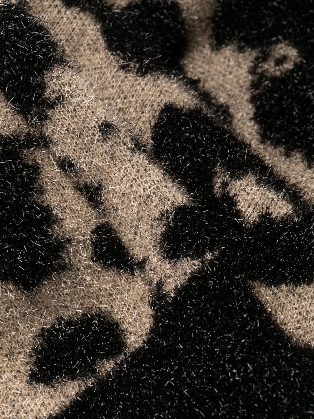 shoulder-pads leopard-print dress - 7
