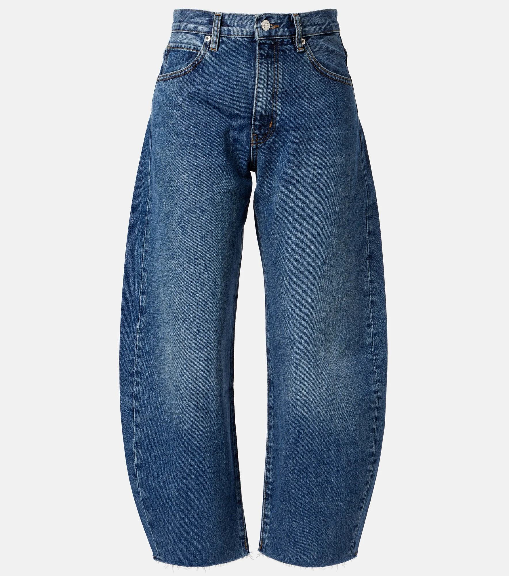 Bubble Crop barrel-leg jeans - 1