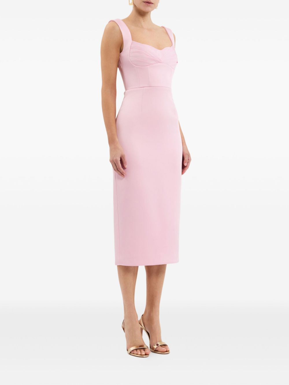 Aymee sweetheart-neckline midi dress - 3