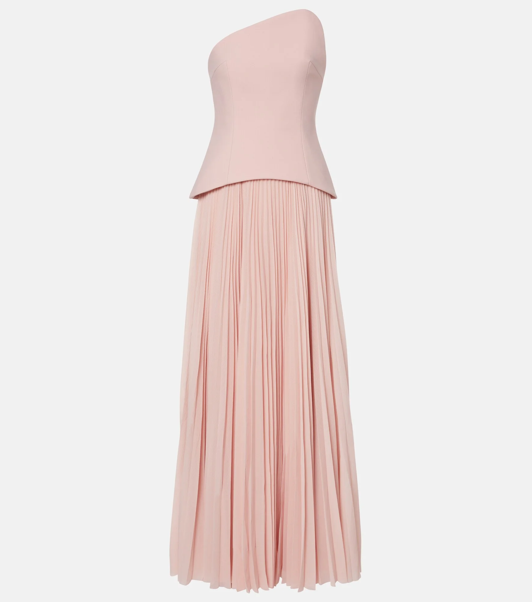 Britt pleated strapless gown - 1