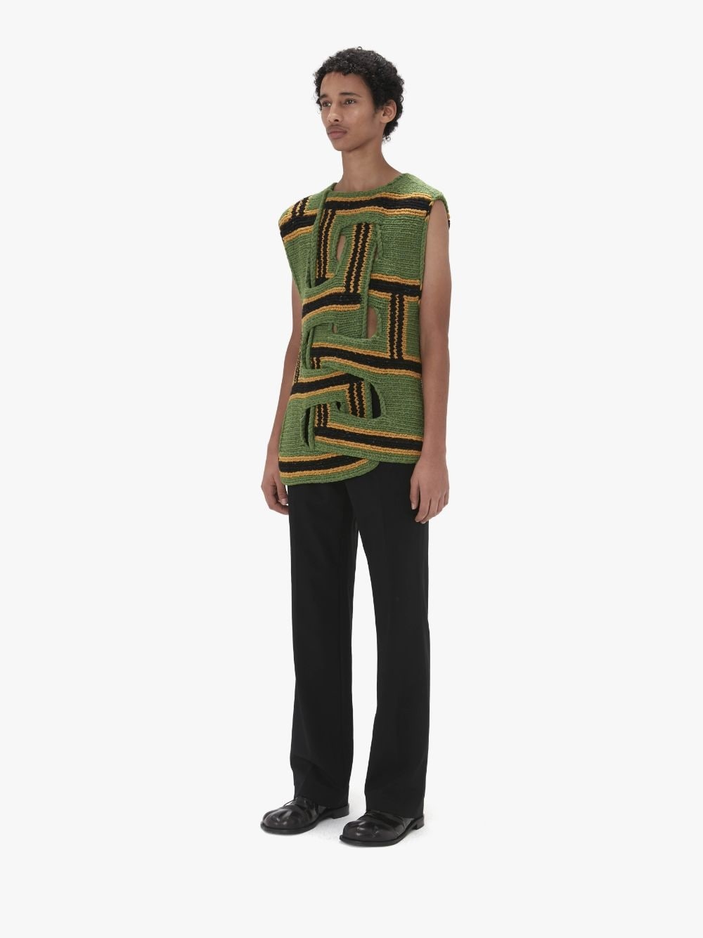 INTERWOVEN STRIPE VEST - 4
