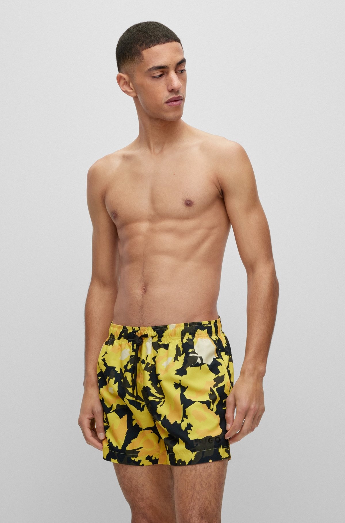 QUICK-DRY PRINTED SWIM SHORTS - 2