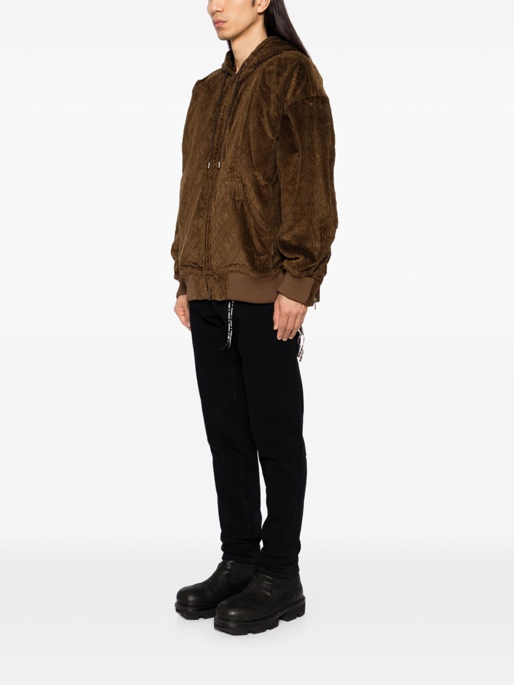 cordiroy hooded jacket - 3