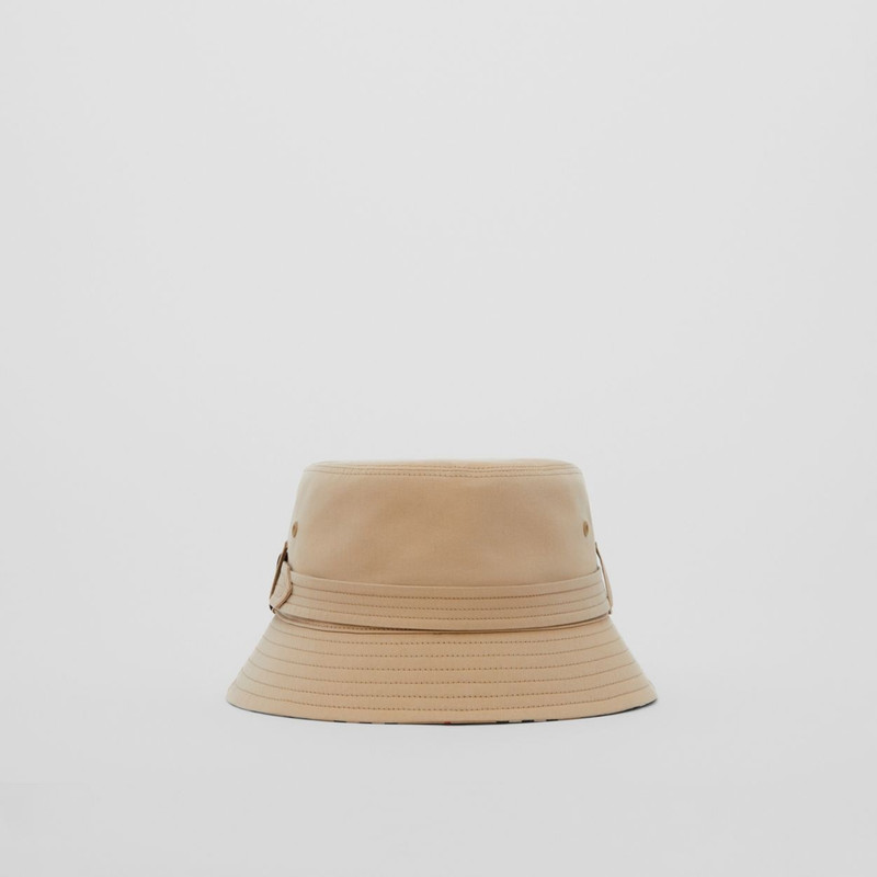 Cotton Gabardine Belted Bucket Hat 5