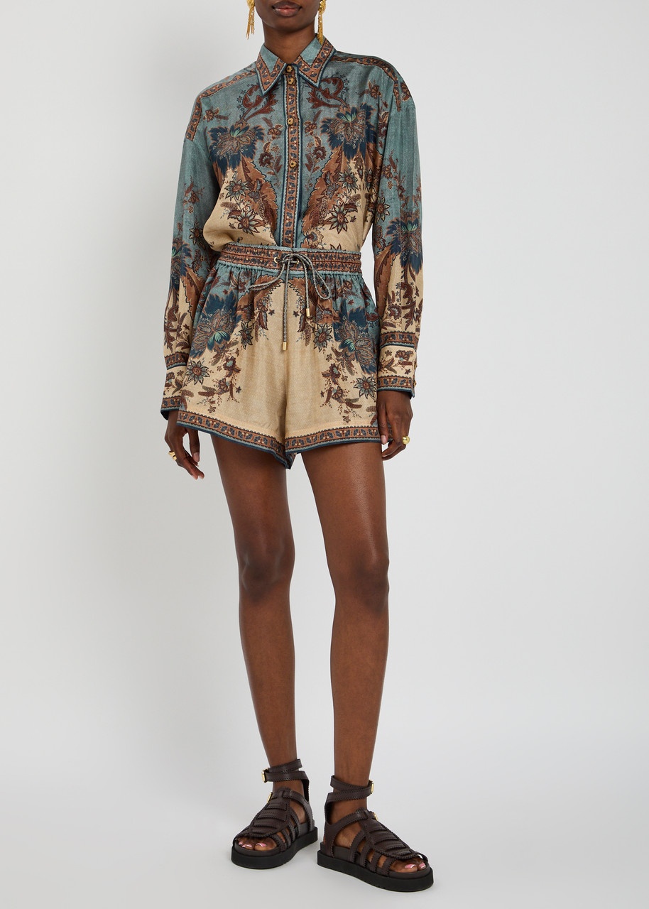 Zimmermann Ascension Manstyle Printed Silk Shirt - 4