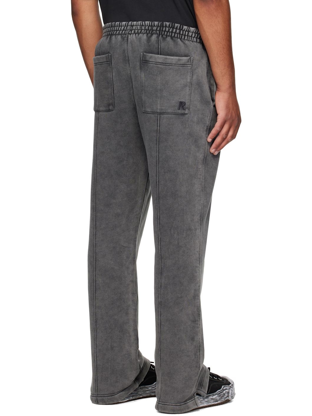 Gray Initial Sweatpants - 3