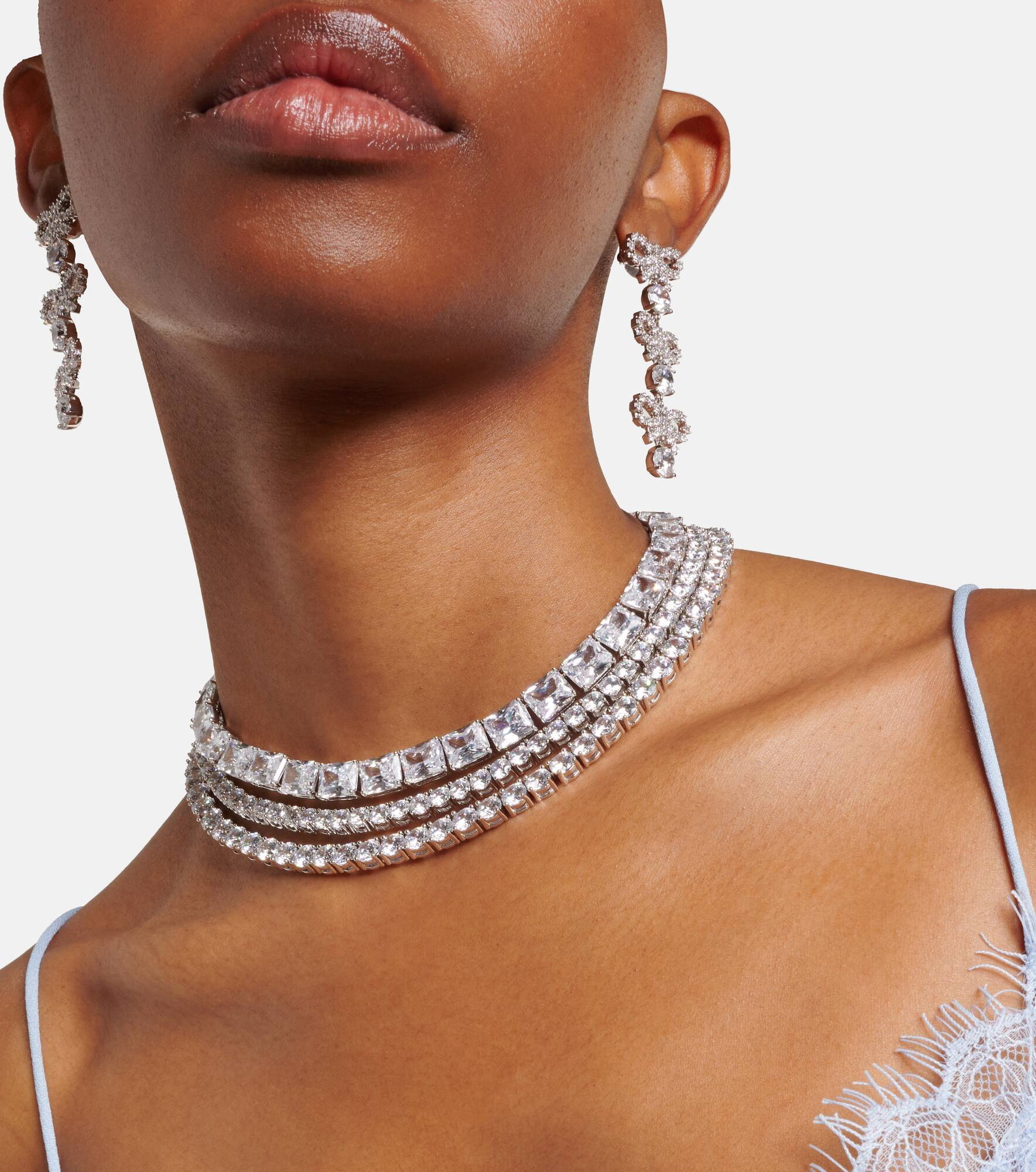 Crystal-embellished choker - 3
