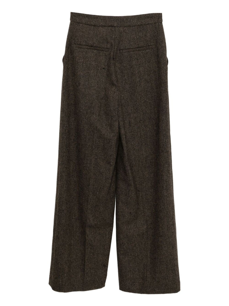 Yves Salomon flannel tailored trousers outlook