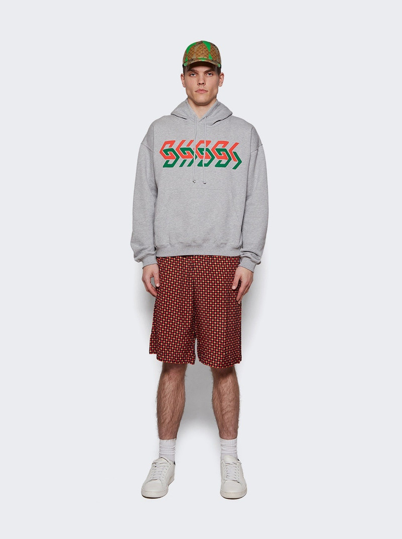 GUCCI Gucci 체인 인쇄 후드 스웨터 outlook