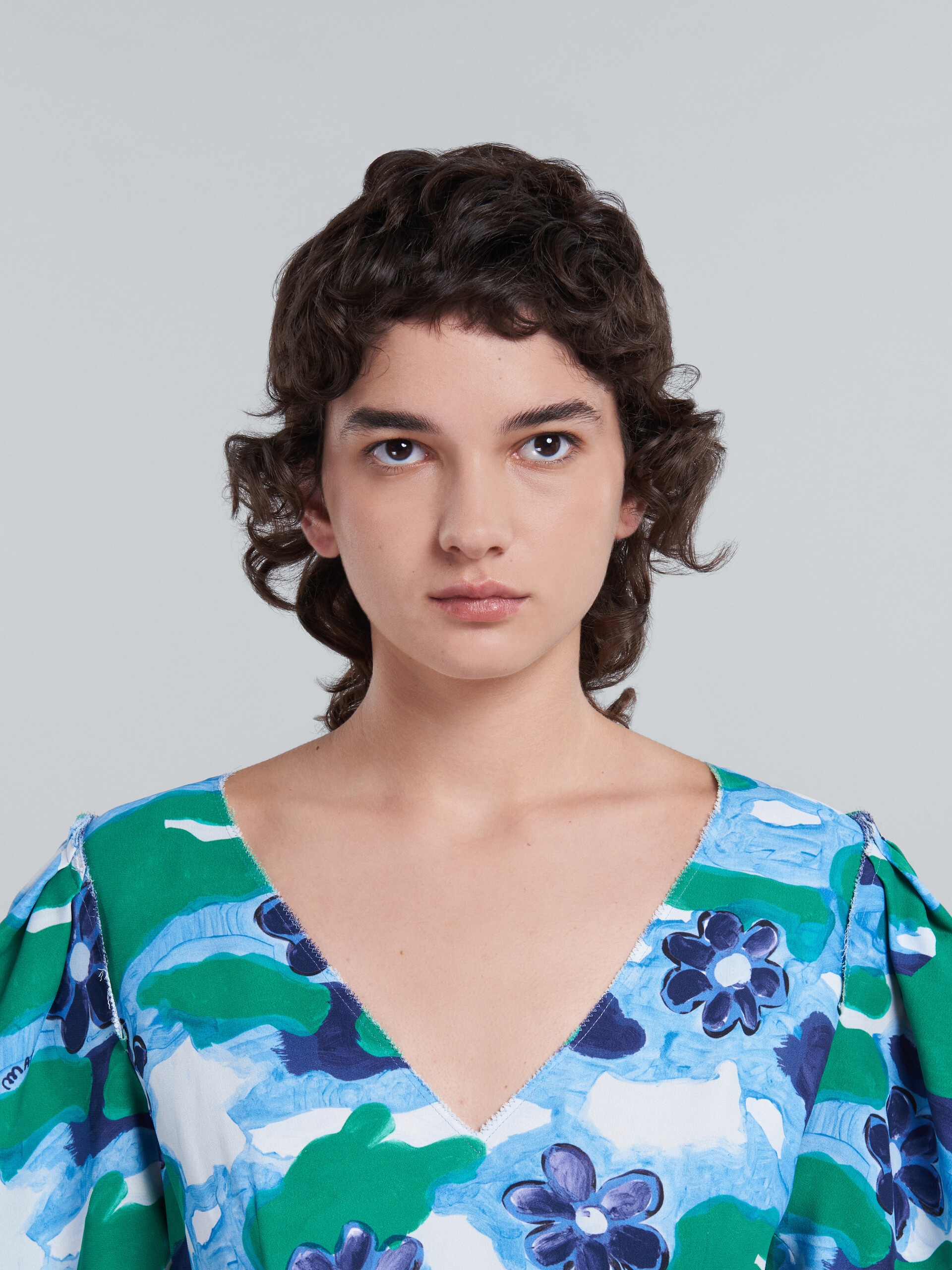 PRINTED CADY DRESS - 4