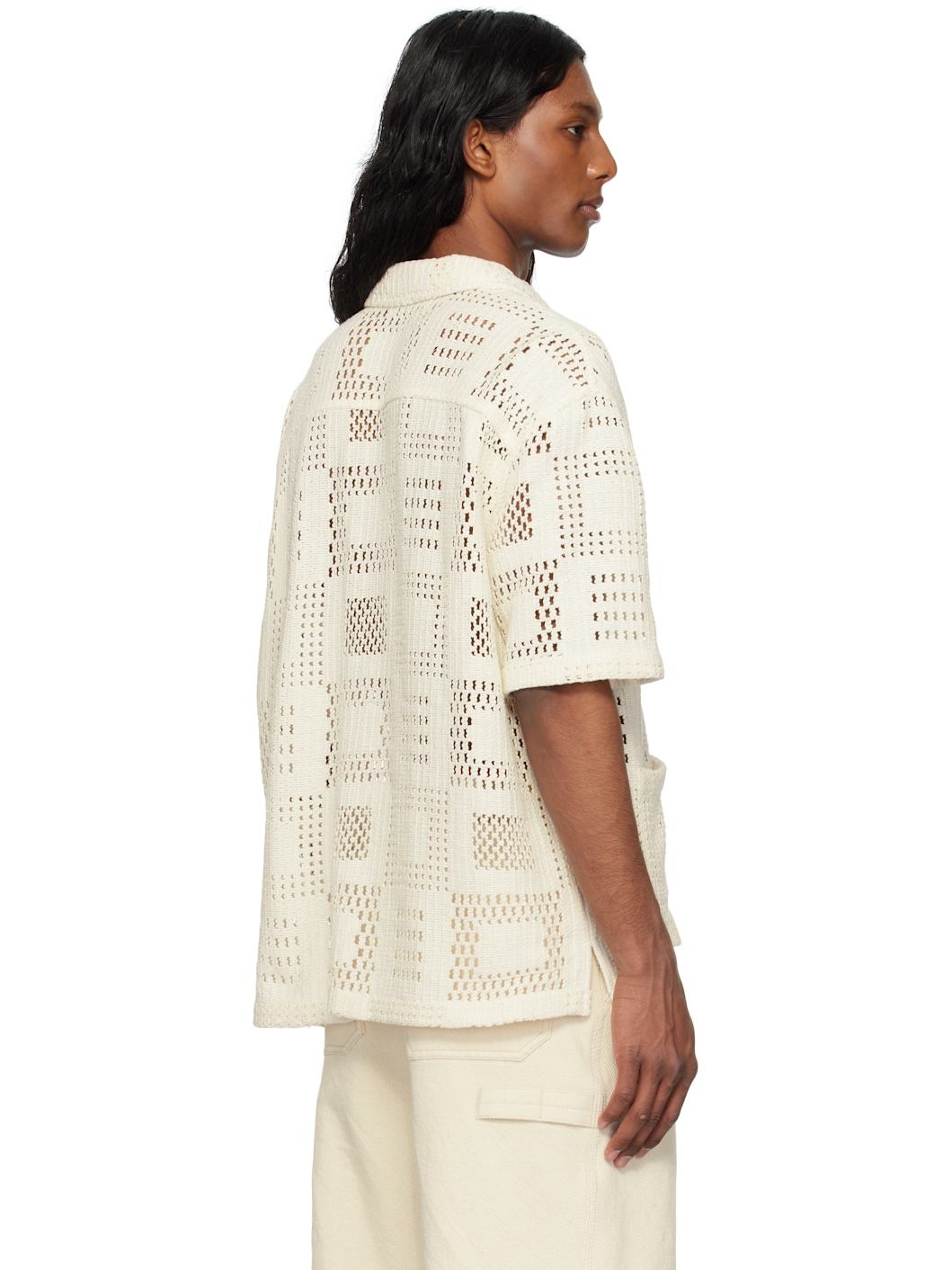 Off-White Open-Knit Shirt - 3