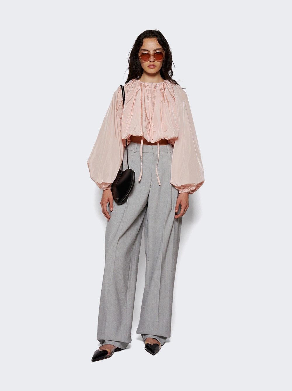 Short Puffed Jacket Rose Pale - 2
