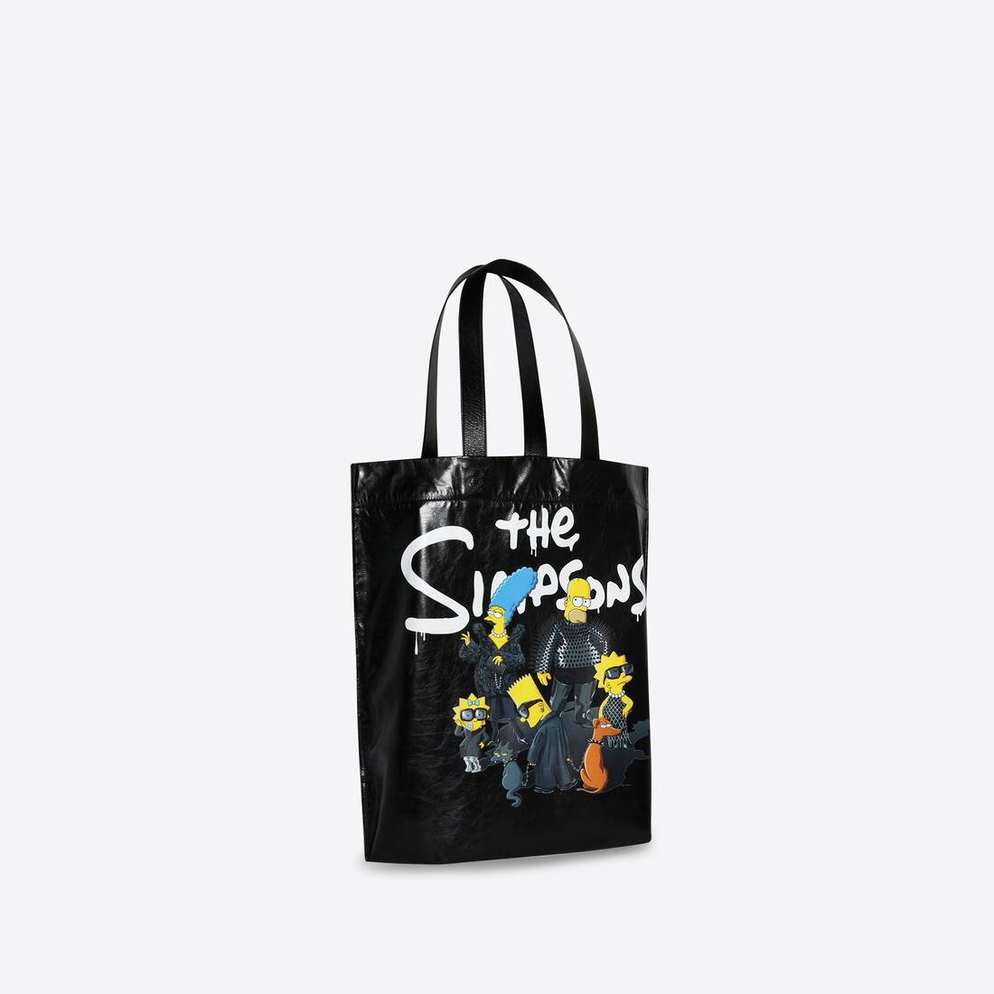 Men's The Simpsons Tm & © 20th Television Shopper Medium Shoulder Tote Bag in Black - 3
