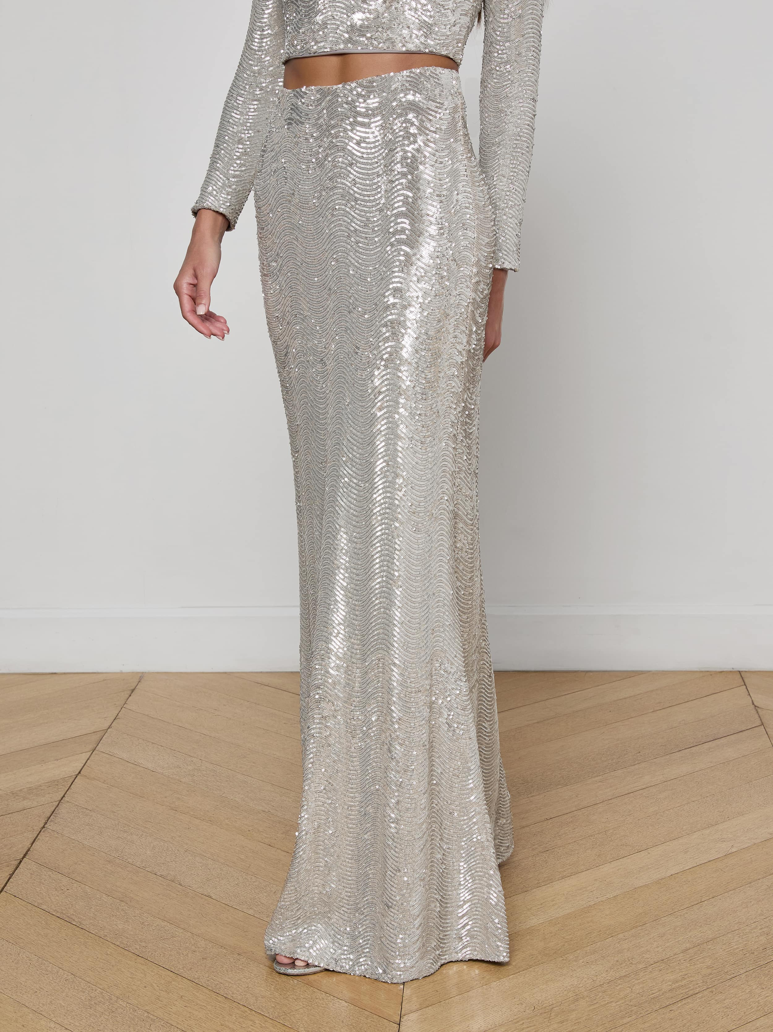 Zeta Sequin Maxi Skirt - 4