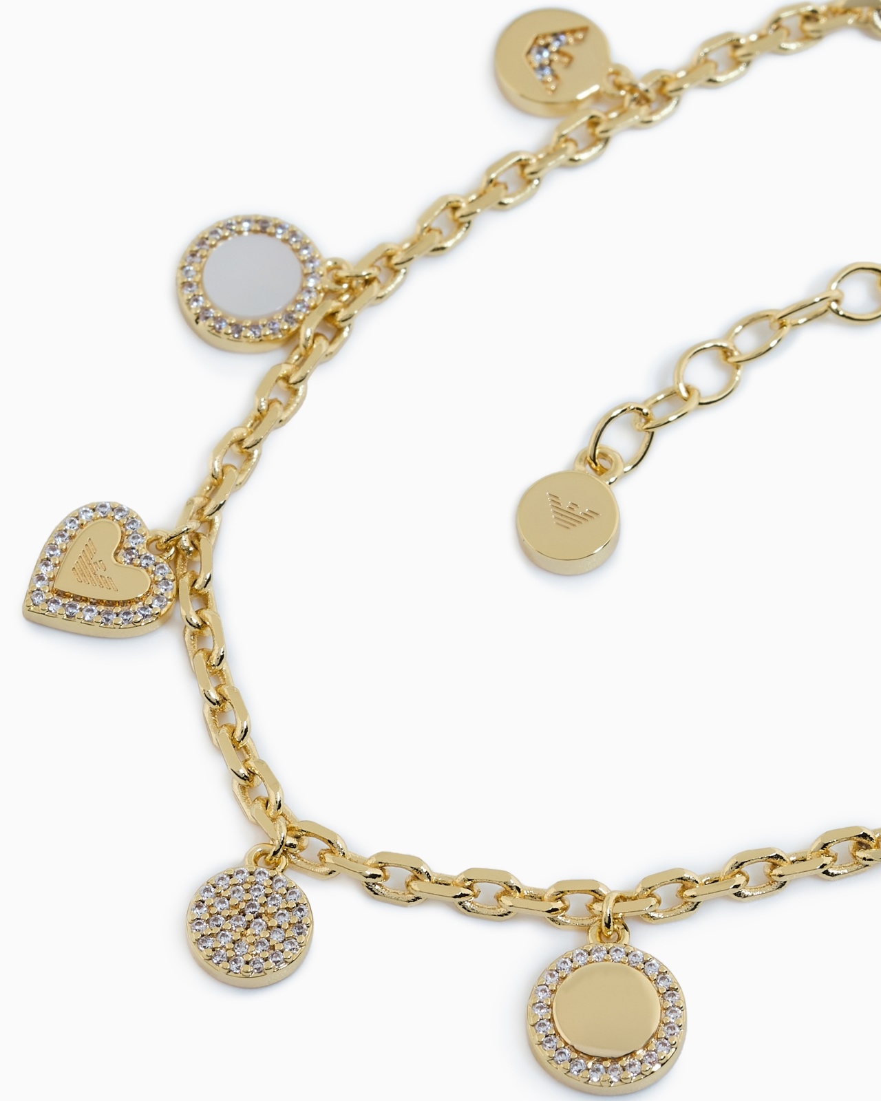 GOLD-TONE BRASS STATION BRACELET - 3
