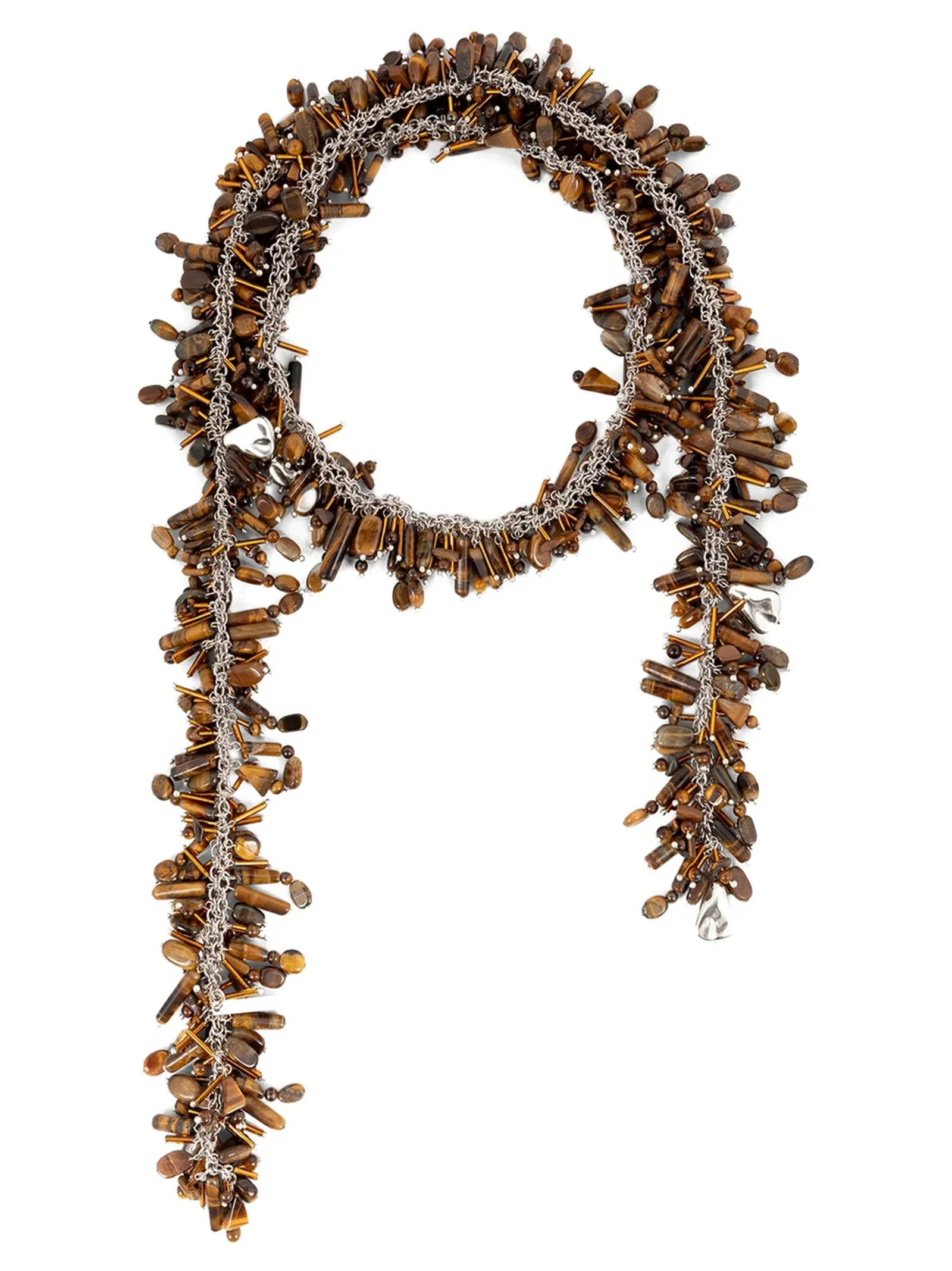 Dries Van Noten Women 'Embroidered Scarf' Necklace - 1