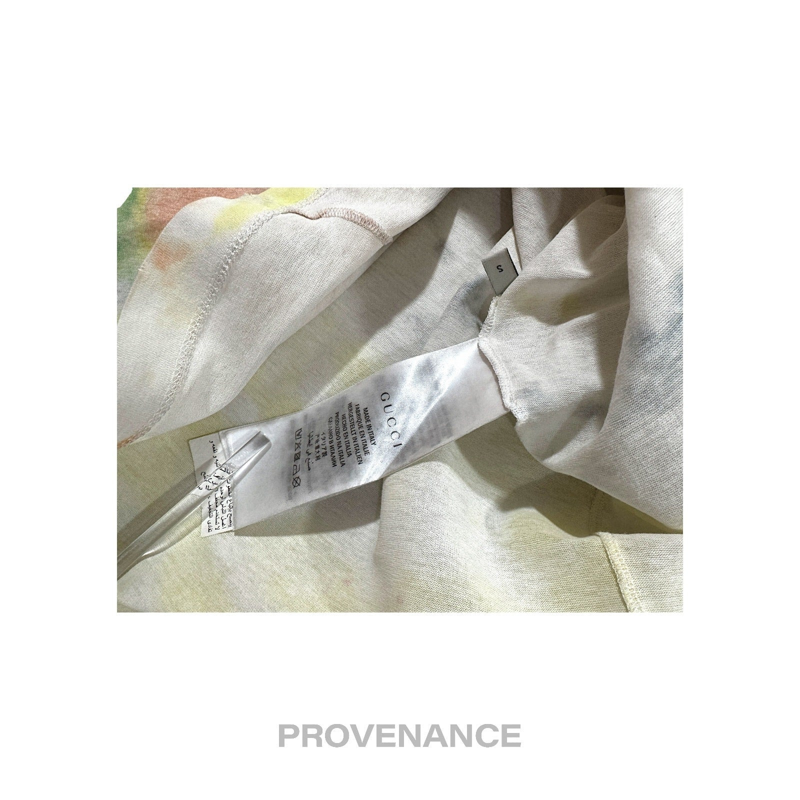 Gucci GG  Vintage Logo T-Shirt - Tie Dye White  S - 11