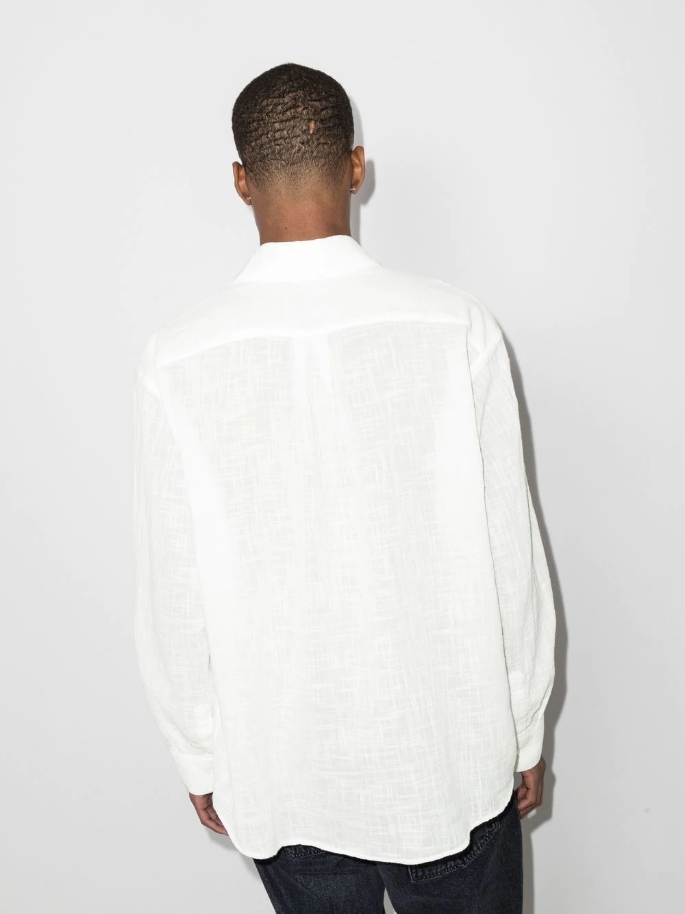 button-front long-sleeve shirt - 3