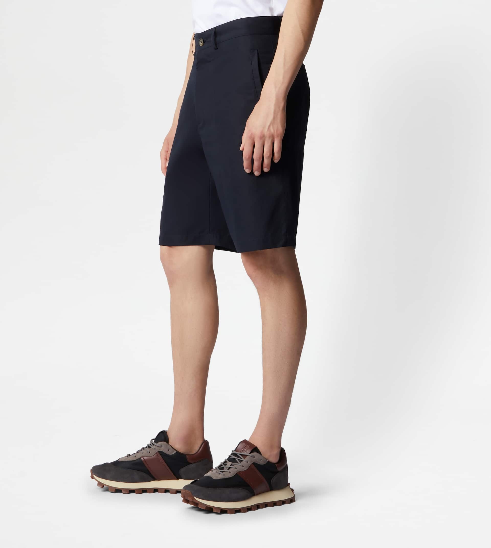 BERMUDA SHORTS IN COTTON - BLUE - 2