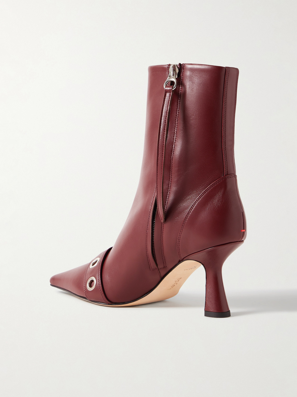 Halima Buckle-embellished Leather Ankle Boots - 3