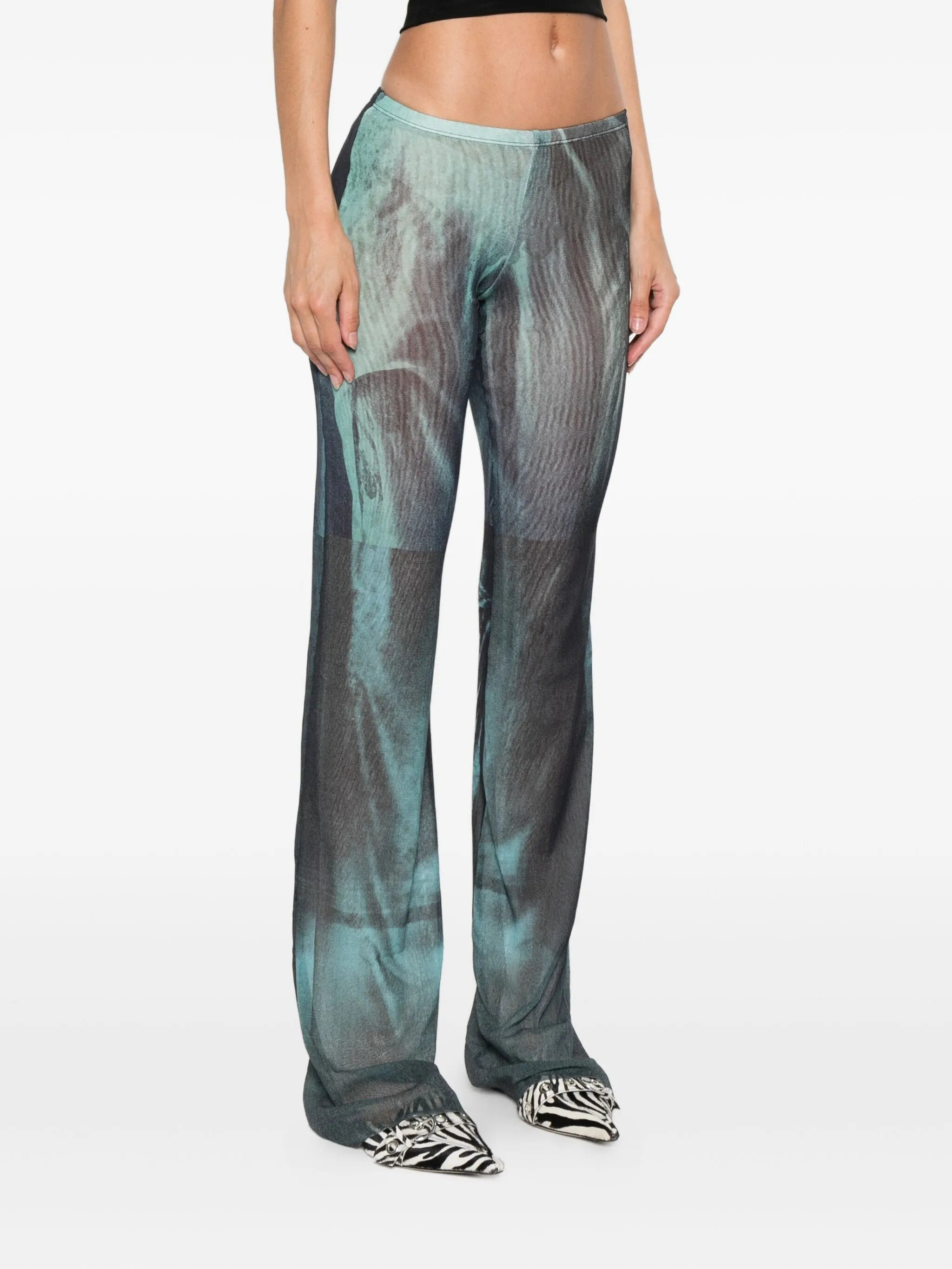 Jean Paul Gaultier Abstract-print Trousers - 2