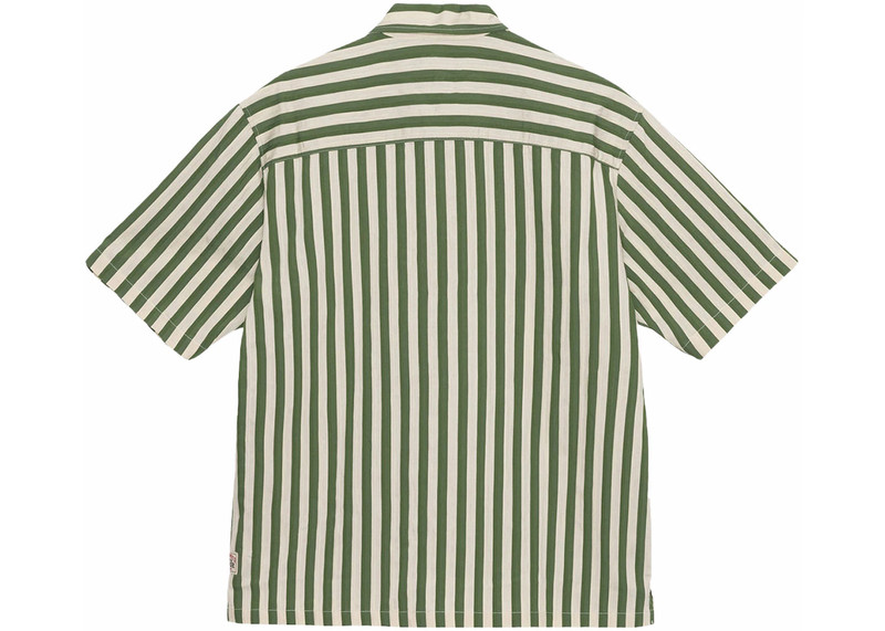 Stüssy Stussy Boxy Flat Striped Hem Shirt Green outlook