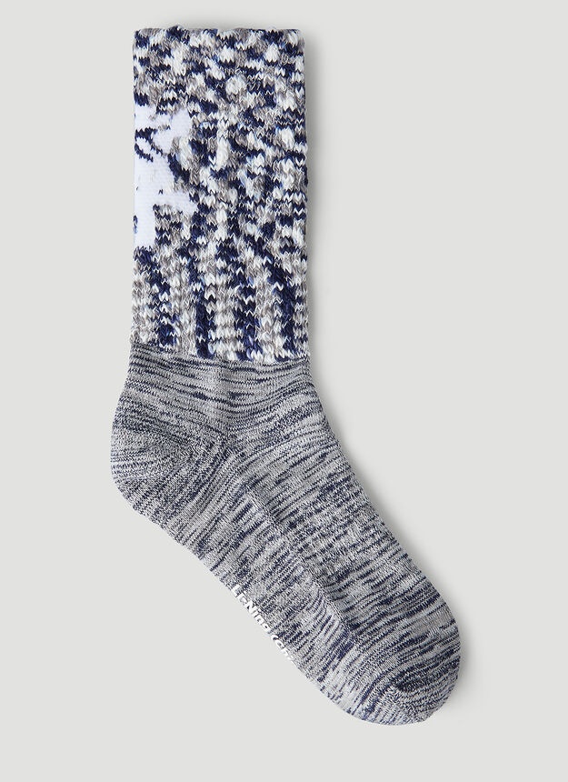 Graphic Socks in Grey - 2