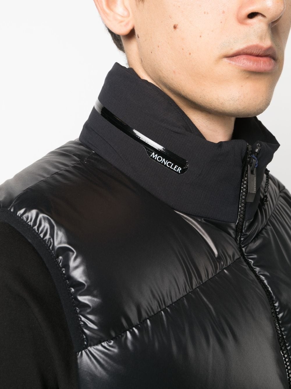 zip-up padded gilet - 5