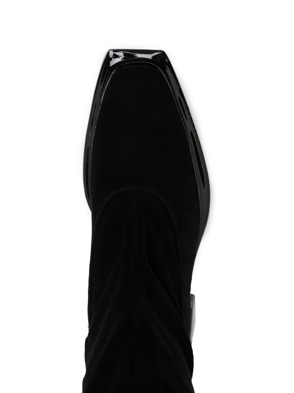knee-high low-heel boots - 4