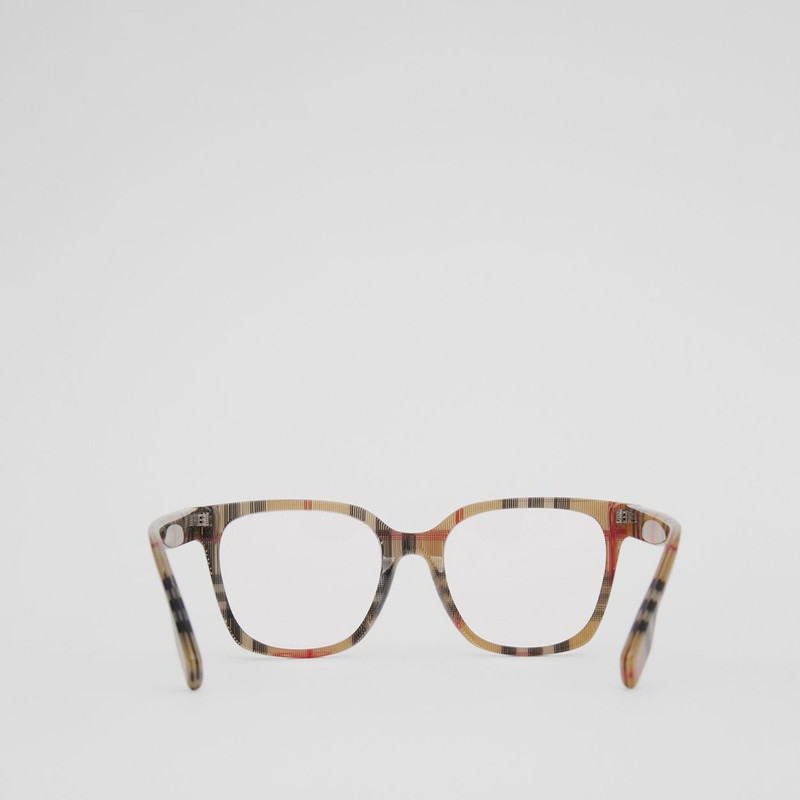 Vintage Check Bio-acetate Square Optical Frames 6