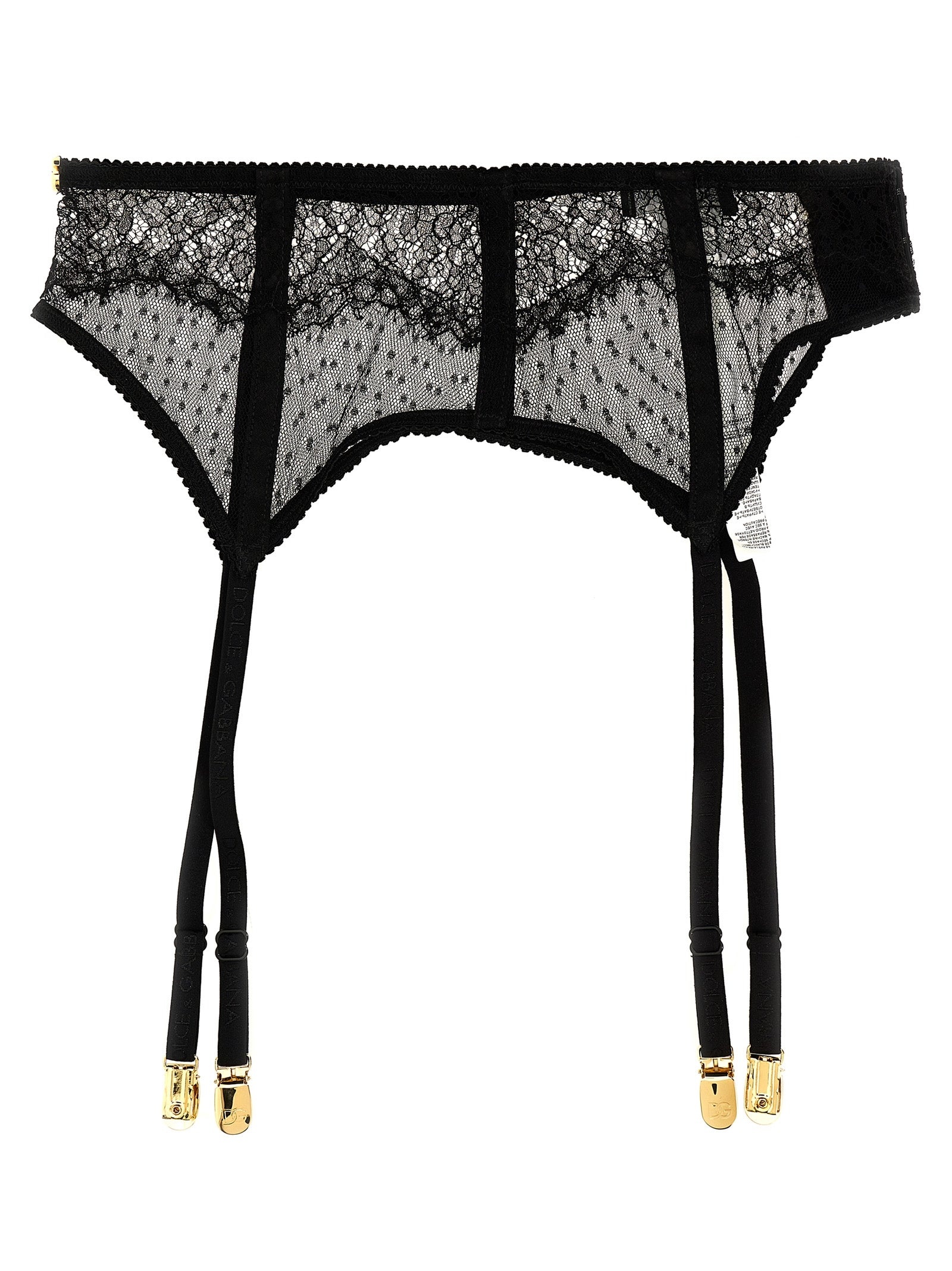 Lace Garters Socks Black - 2