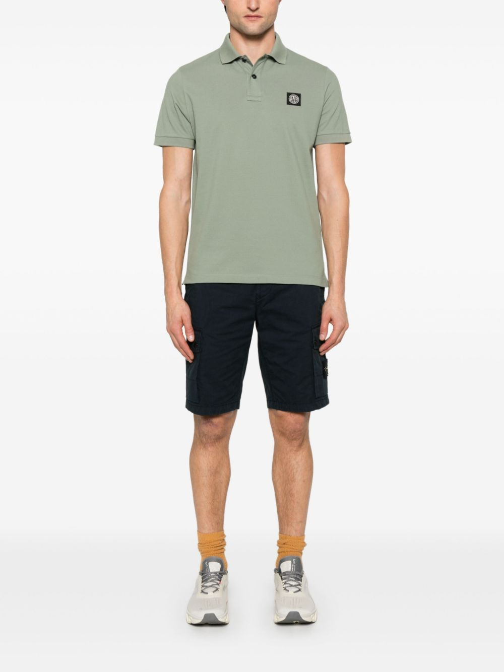 Stone Island Men Polo With Logo - 4