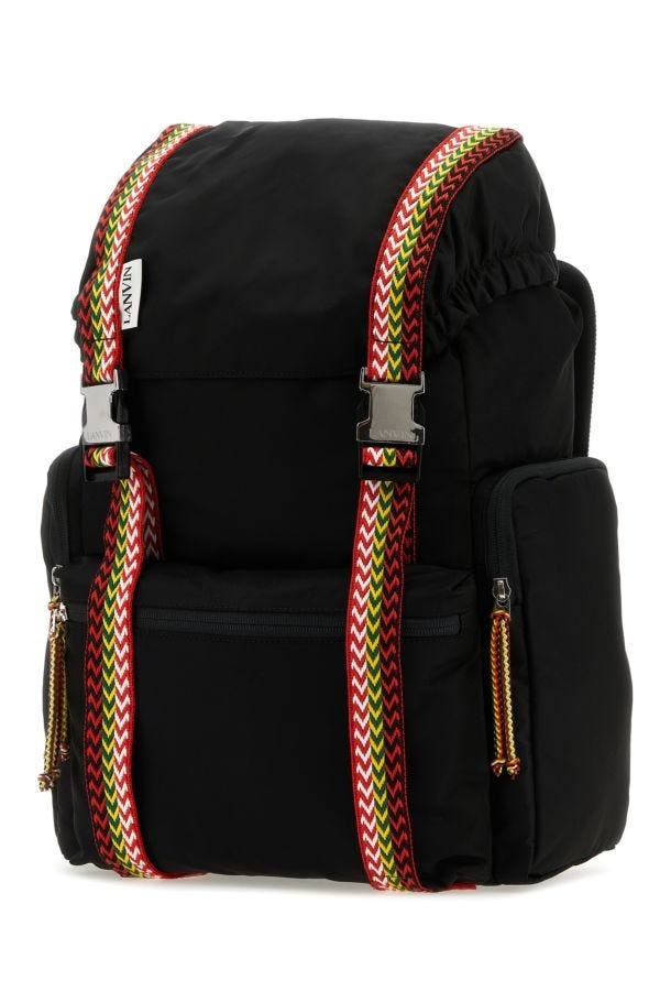Black fabric Curb backpack - 2