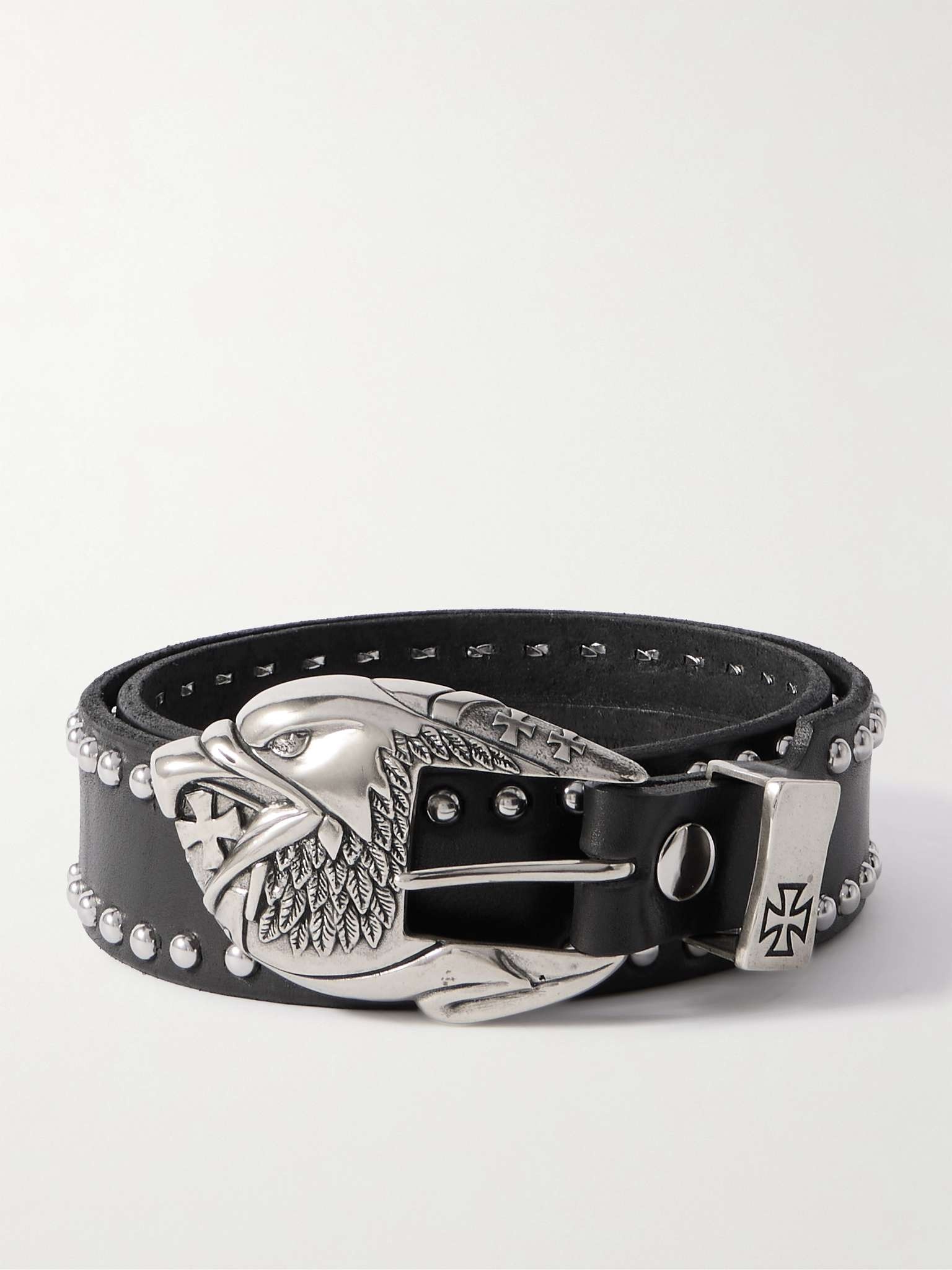 Studded Leather Belt - 1