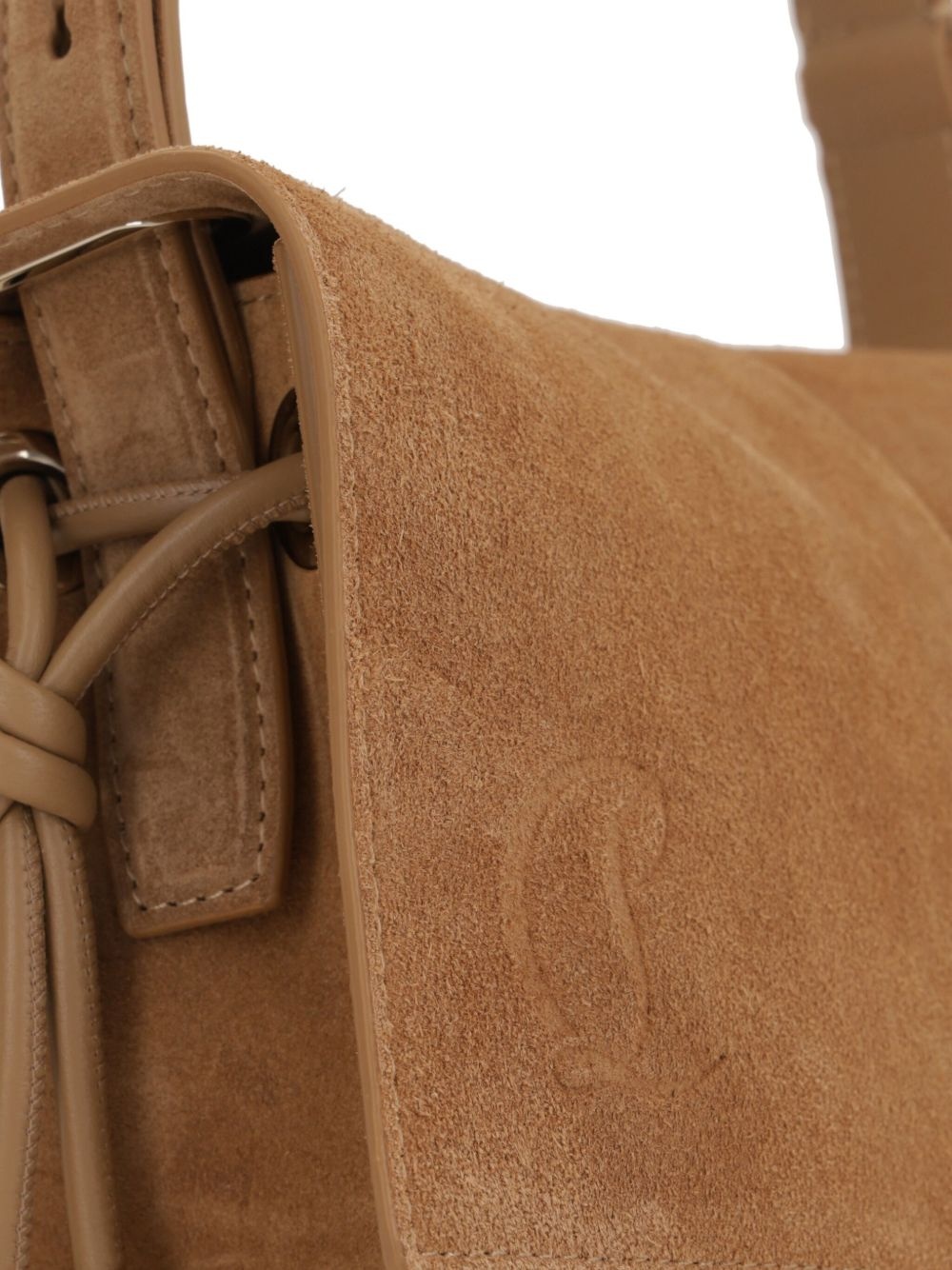 small Baggy suede flap shoulder bag - 4