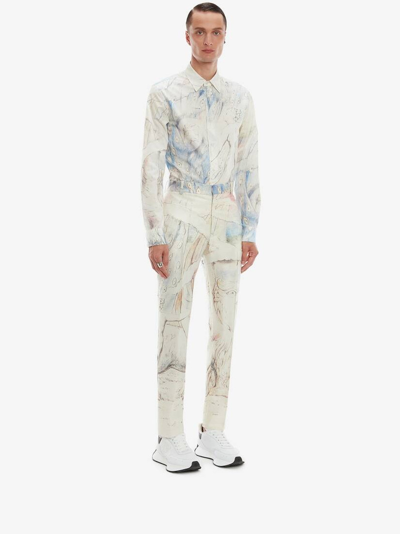 William Blake Dante Print Shirt in Multicolor 3