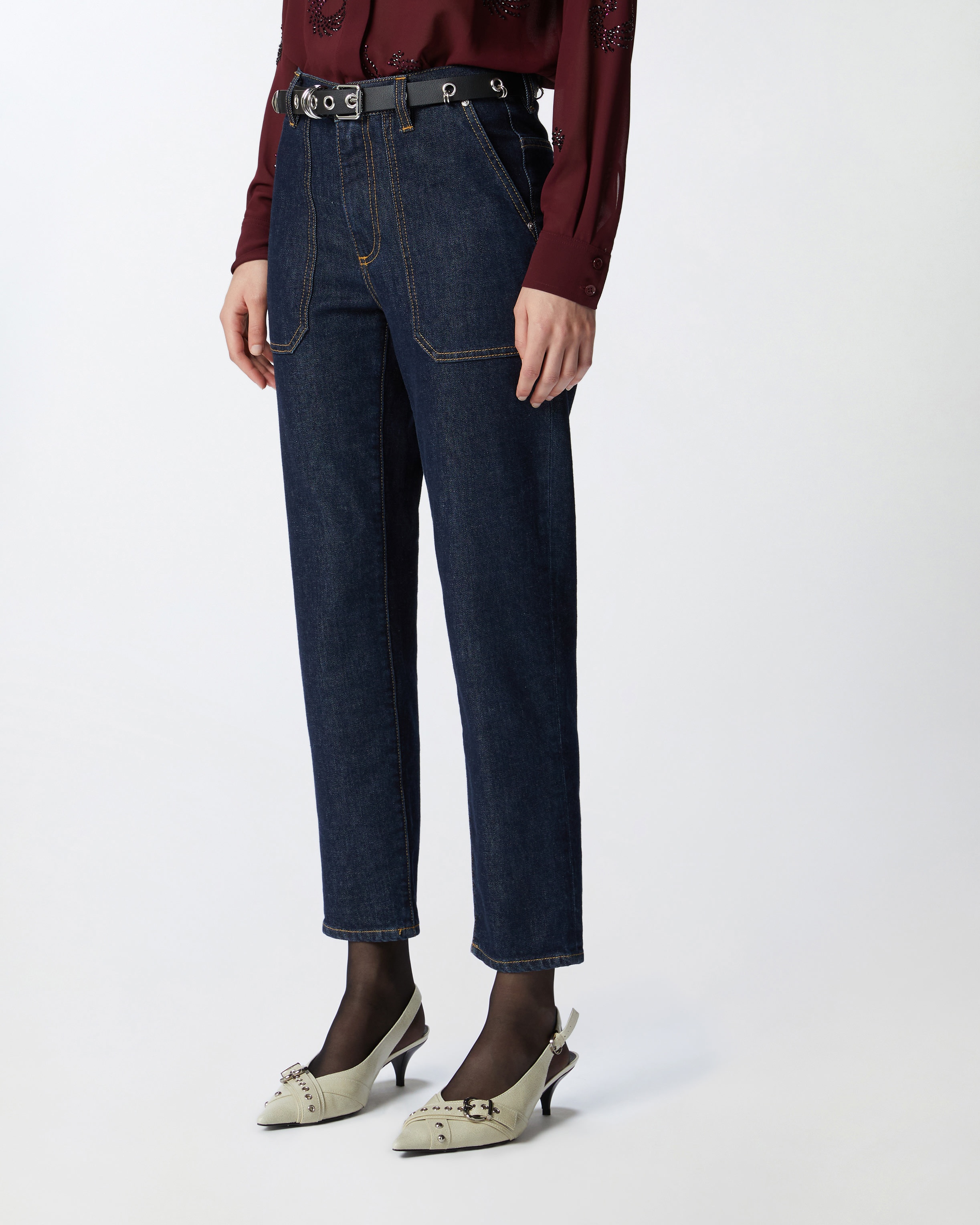 DARK WASH WORKWEAR JEANS - 3